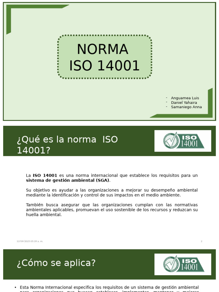 Guía sobre la norma ISO 14001 | PDF | Economía y medio ambiente | Business