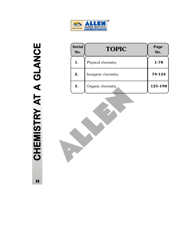 Comprehensive Chemistry Study Guide | PDF | Copyright | Copyright ...