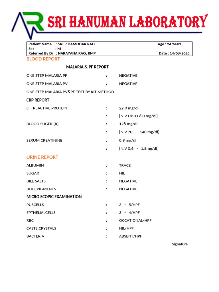 Maleria Report ORG | PDF