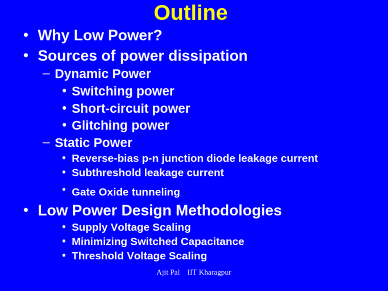 Low Power Design Strategies Explained | PDF