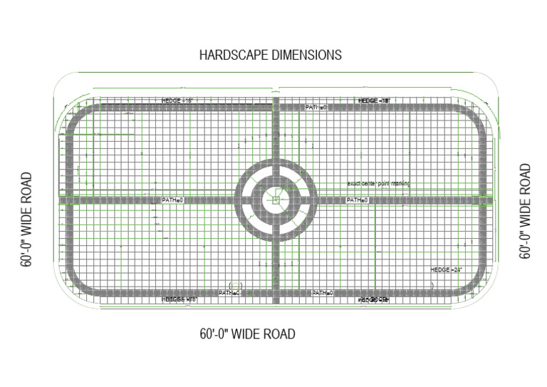 Hardscape Dimensions for 60' Road | PDF