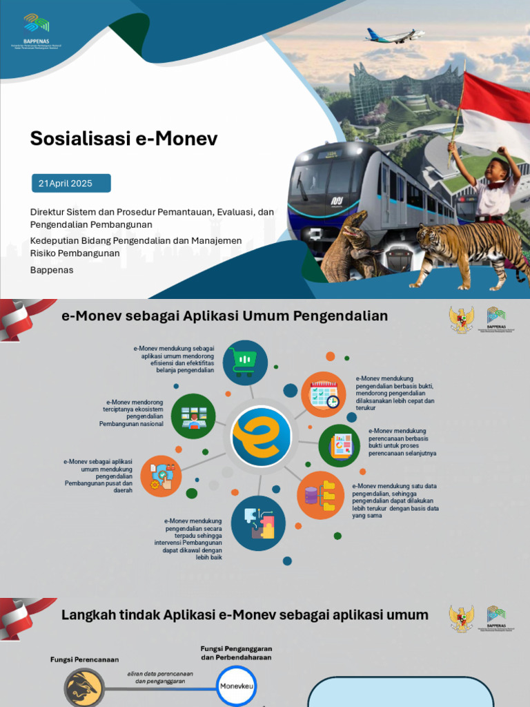 Sosialisasi Aplikasi e-Monev untuk Pengendalian | PDF