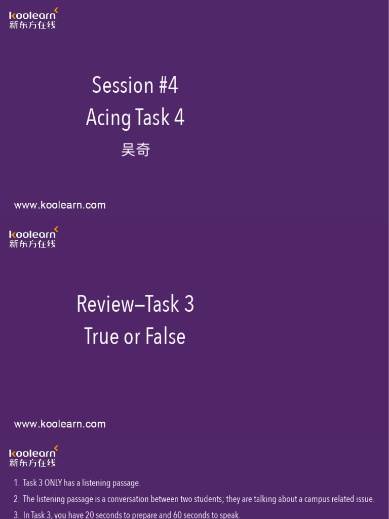 TOEFL Speaking Online Course #4 2hrs | PDF | Behavior | Linguistics