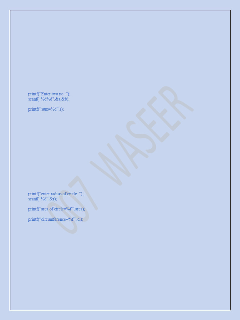 C Programming Exercises with Solutions | PDF | Computer Standards ...