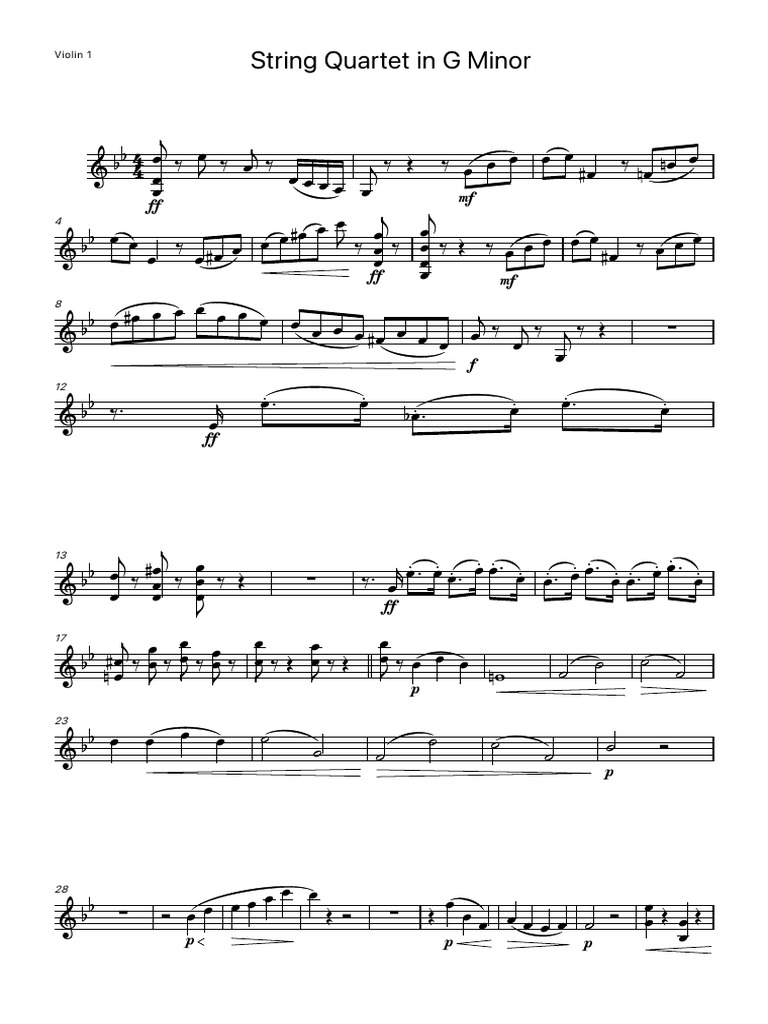 Final Final Parts-Violin - 1 | PDF