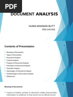 Document Analysis in Qualitative Research | PDF | Qualitative Research ...