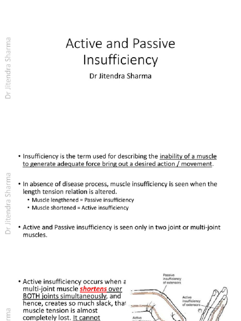Active and Passive Insufficiency | PDF
