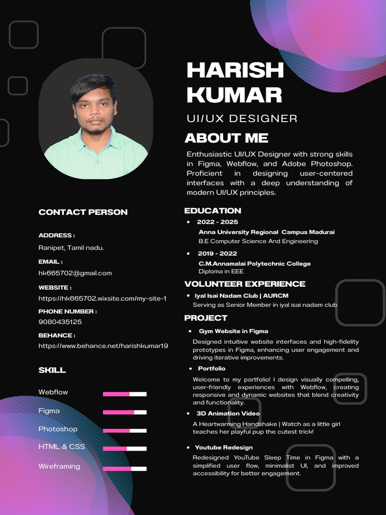 UI/UX Designer Portfolio Overview | PDF | User Interface | Design