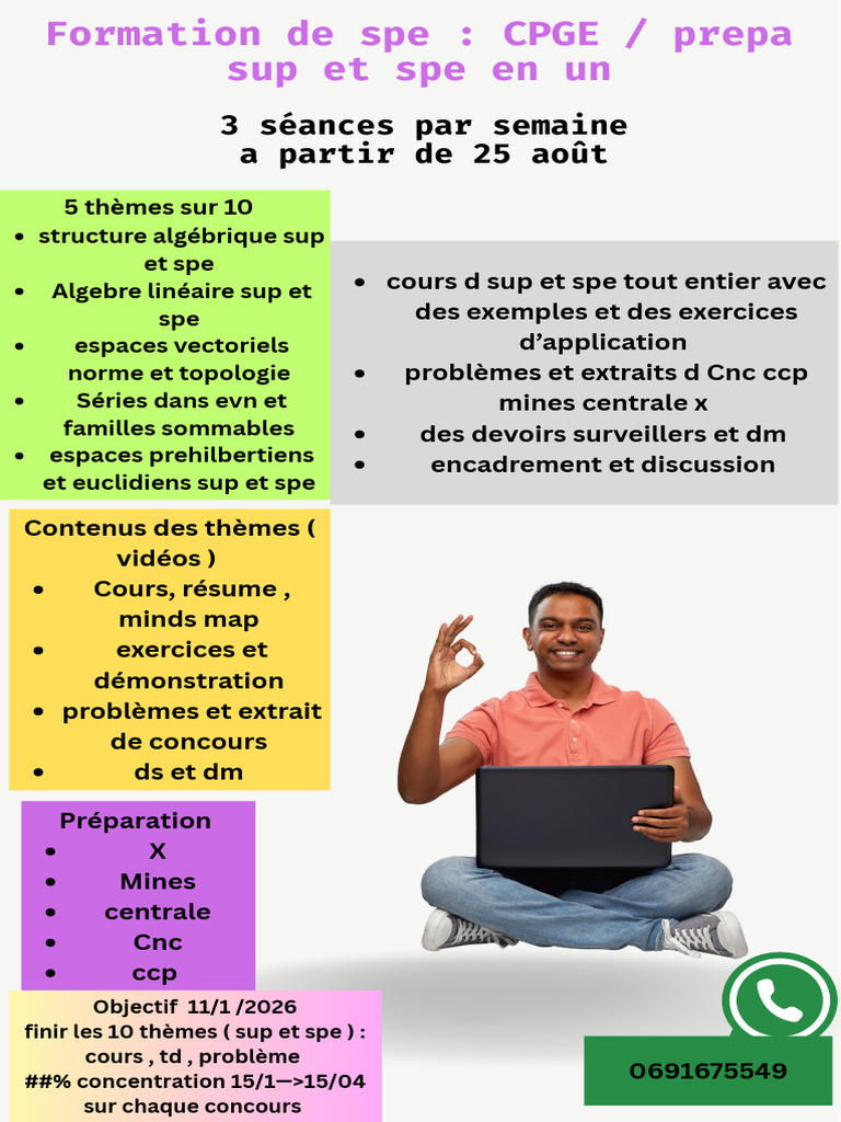 Formation de Maths Spe 2025-2026 | PDF
