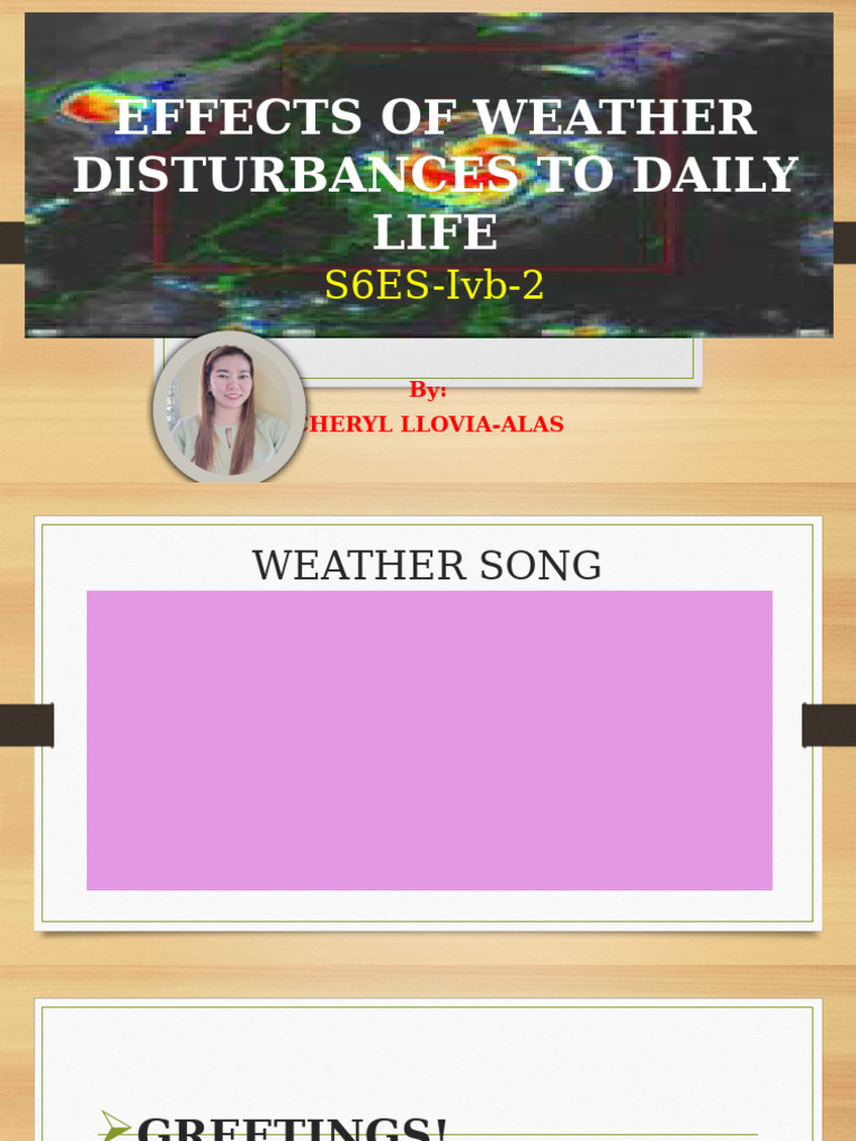 Weather Disturbances and Daily Life Effects | PDF | Tropical Cyclones ...