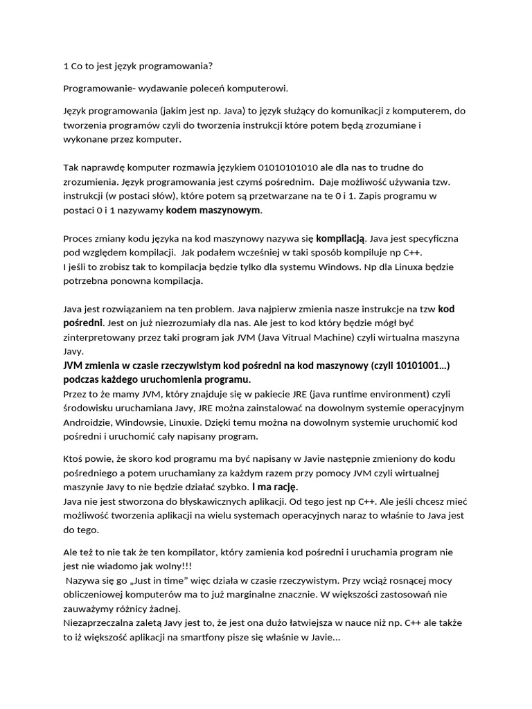 Lekcja 1 | PDF