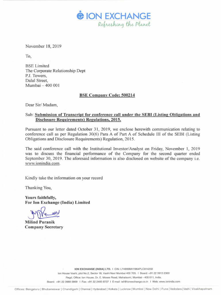 Earnings Call Transcript November 2019 | PDF | Revenue | Economies