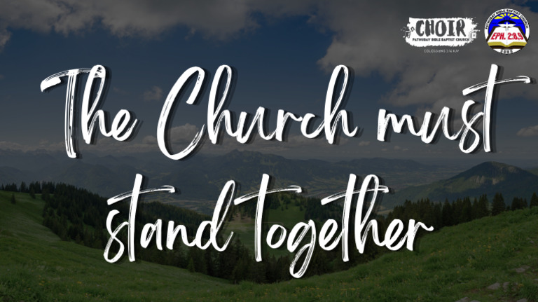 The Church Must Stand Together | PDF