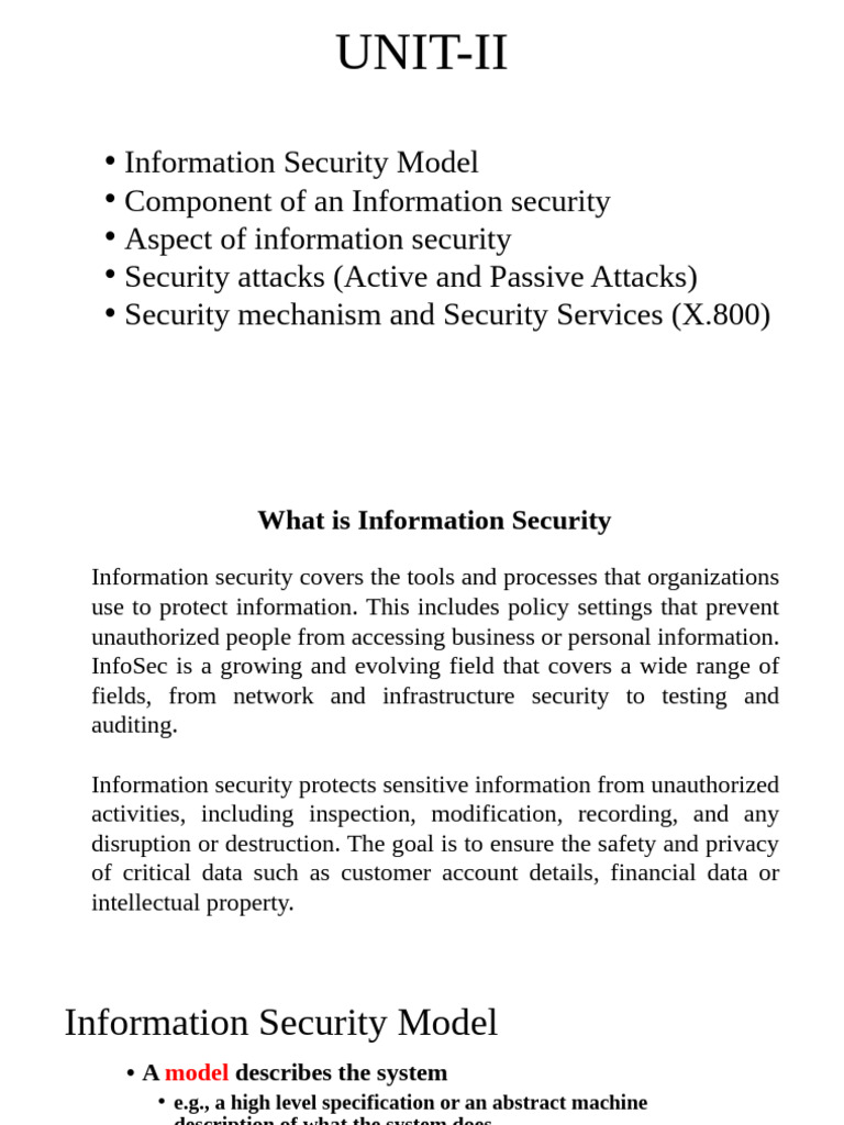 UNIT-II Cyber Security1 | PDF | Security | Computer Security
