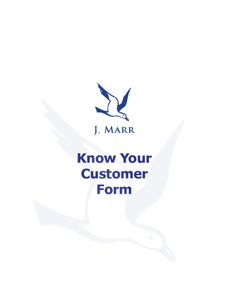 Know Your Customer Form Template | PDF | Business