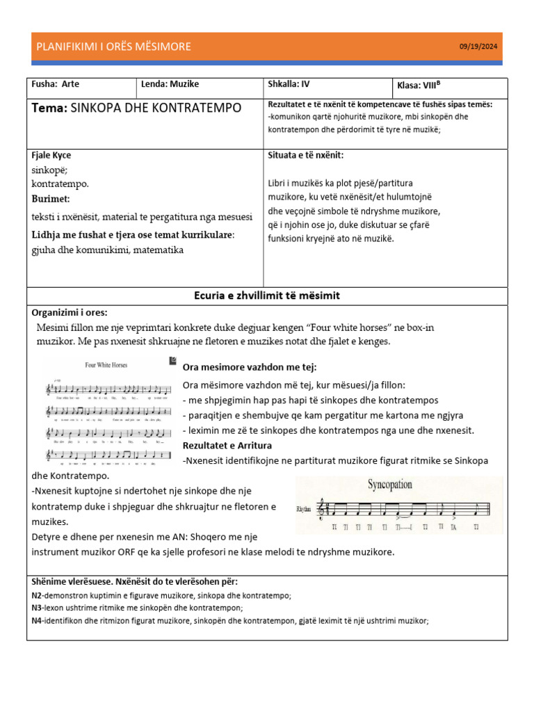 Ditar Henri e Enjte | PDF