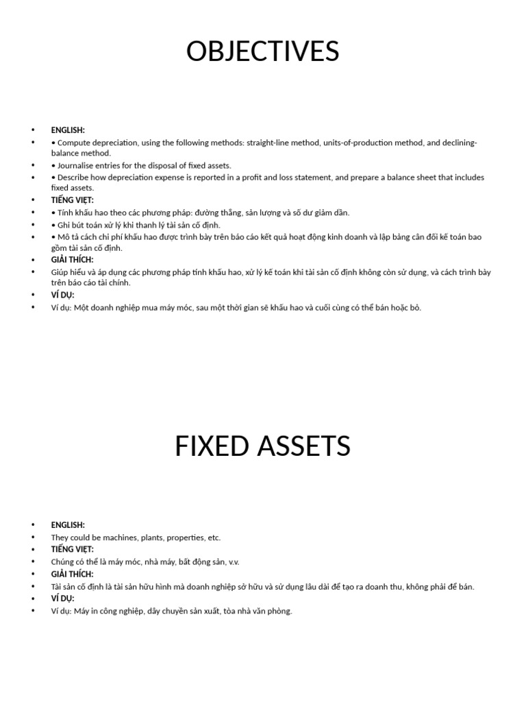 Chapter9 FixedAssets Bilingual | PDF