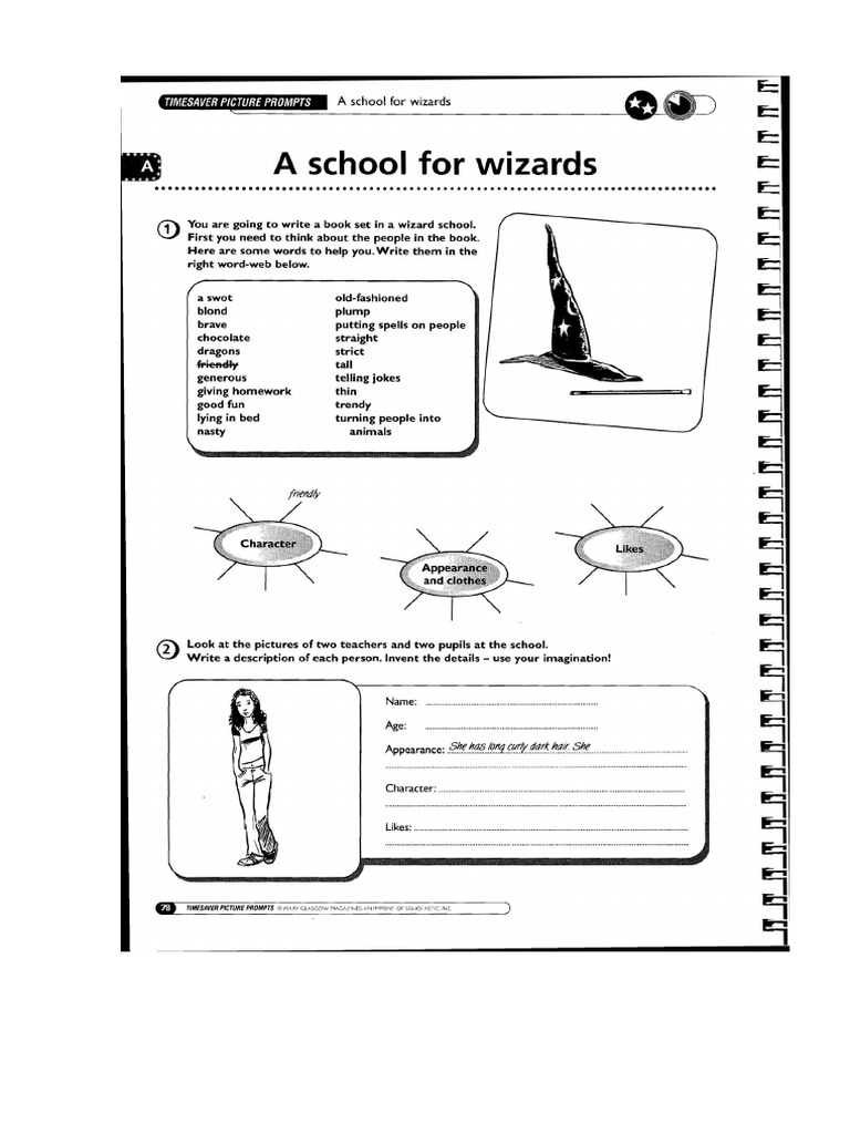 A School For Wizards Picture Prompts | PDF