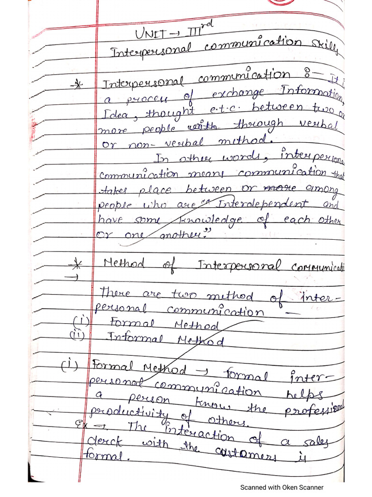 Soft Skills-1 3rd Unit Notes | PDF