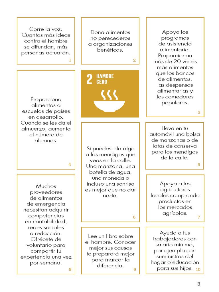 Ideas para Combatir el Hambre | PDF | Economias