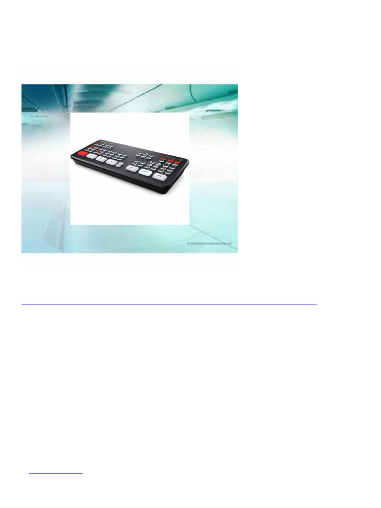 0076 Blackmagic Design Atem Mini | PDF