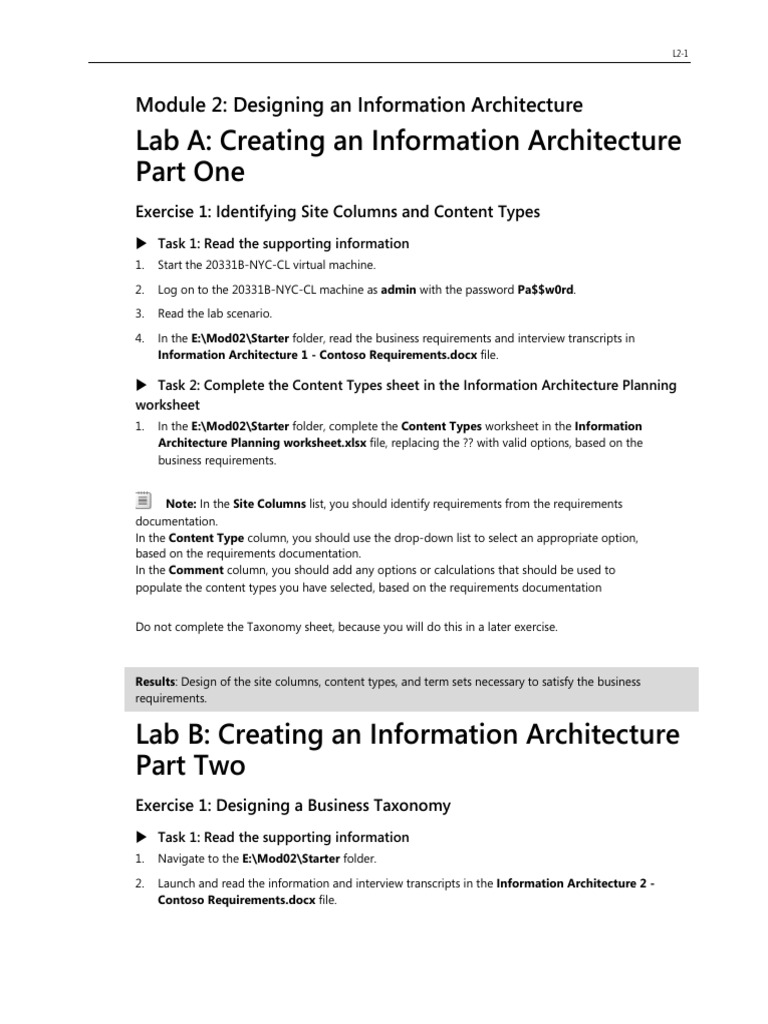 Labs - Core Solutions of Microsoft® SharePoint® Server 2013 | PDF ...