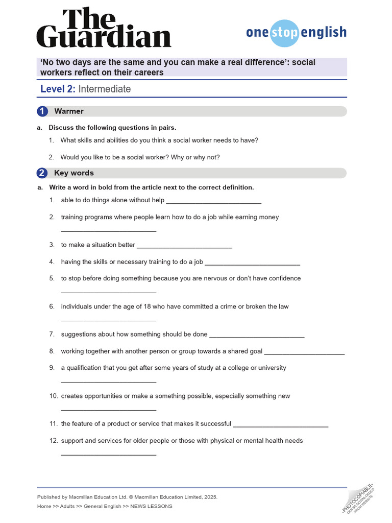 Formulating Intermediate Social Work Studies | PDF