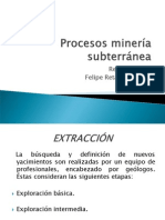 Procesos Mineria Subterranea Felipe Retamales Pozo