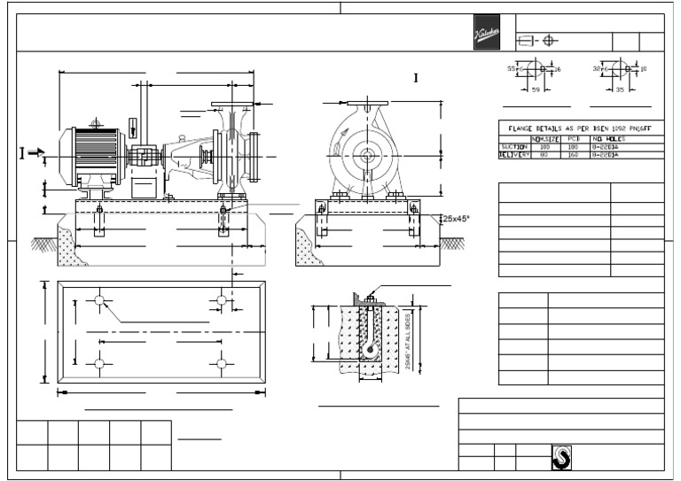 DB 80/26 Pump General Arrangement | PDF | Mechanical Engineering