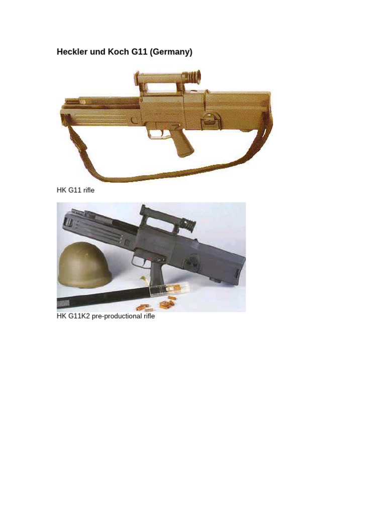 HK G11 Rifle Overview and Development | PDF | Cartridge (Firearms ...
