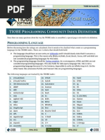 TIOBE Programming Community Index Definition