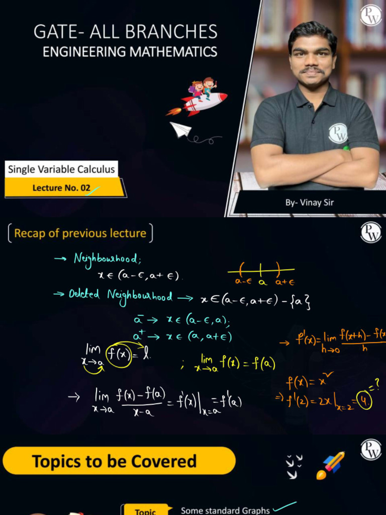 Single Variable Calculus 02 - Class Notes | PDF
