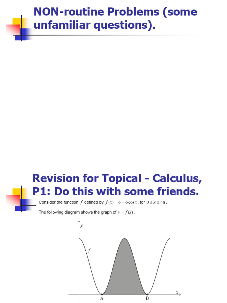 Non-Routine Calculus Problems Guide | PDF