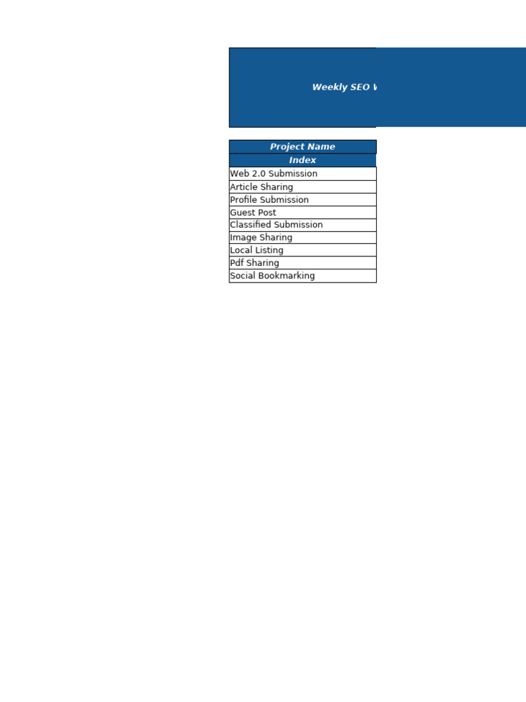 Weekly SEO Link Building Report | PDF | Search Engine Optimization | Shower