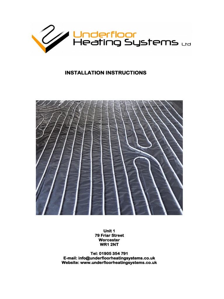 Multi Zone Underfloor Heating Guide | PDF | Thermostat | Water Heating