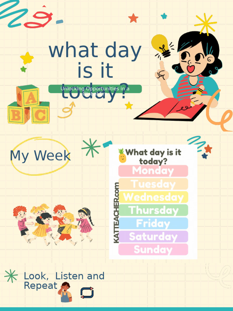 Weekly Day Identification Guide | PDF