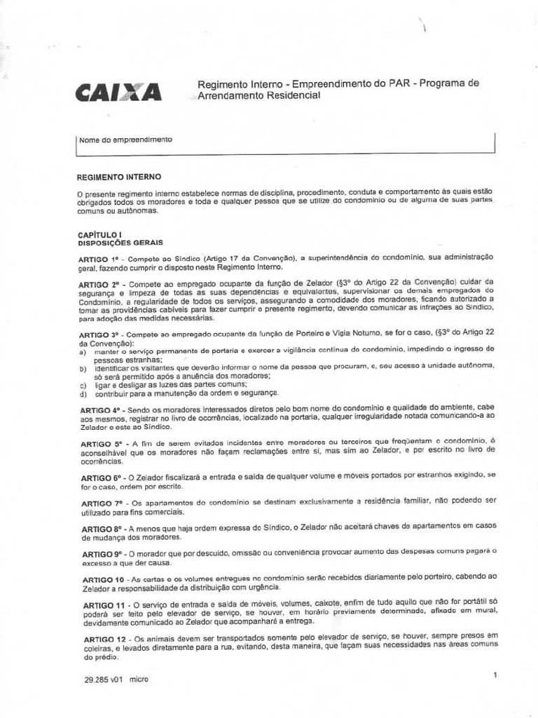 Regimento Interno 040 | PDF