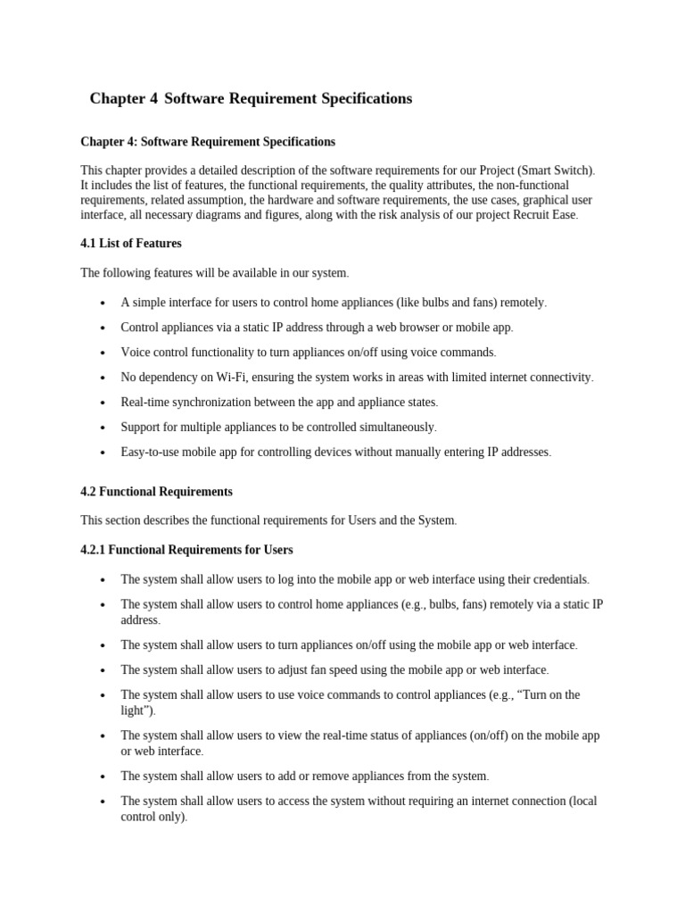 Smart Switch Software Requirements Overview | PDF | Mobile App | World ...