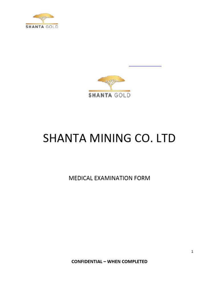 SMCL Medical Exam Form1 | PDF | Chronic Condition | Diseases And Disorders