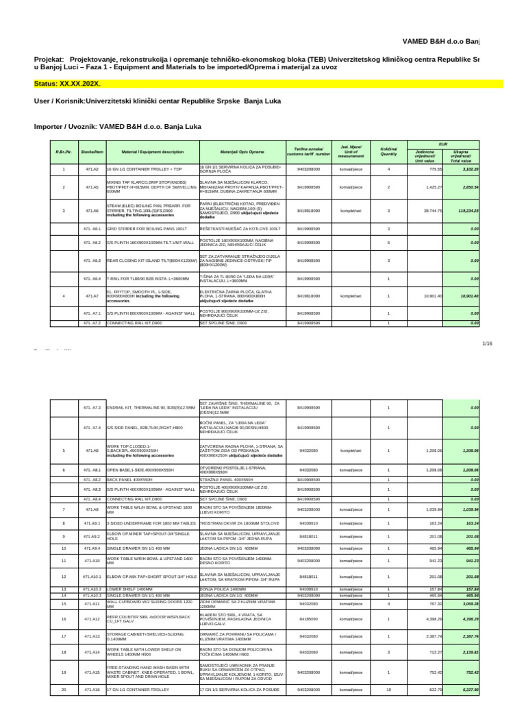 2023-12-29 TEB-1 Annex XX Form of Import Specification | PDF