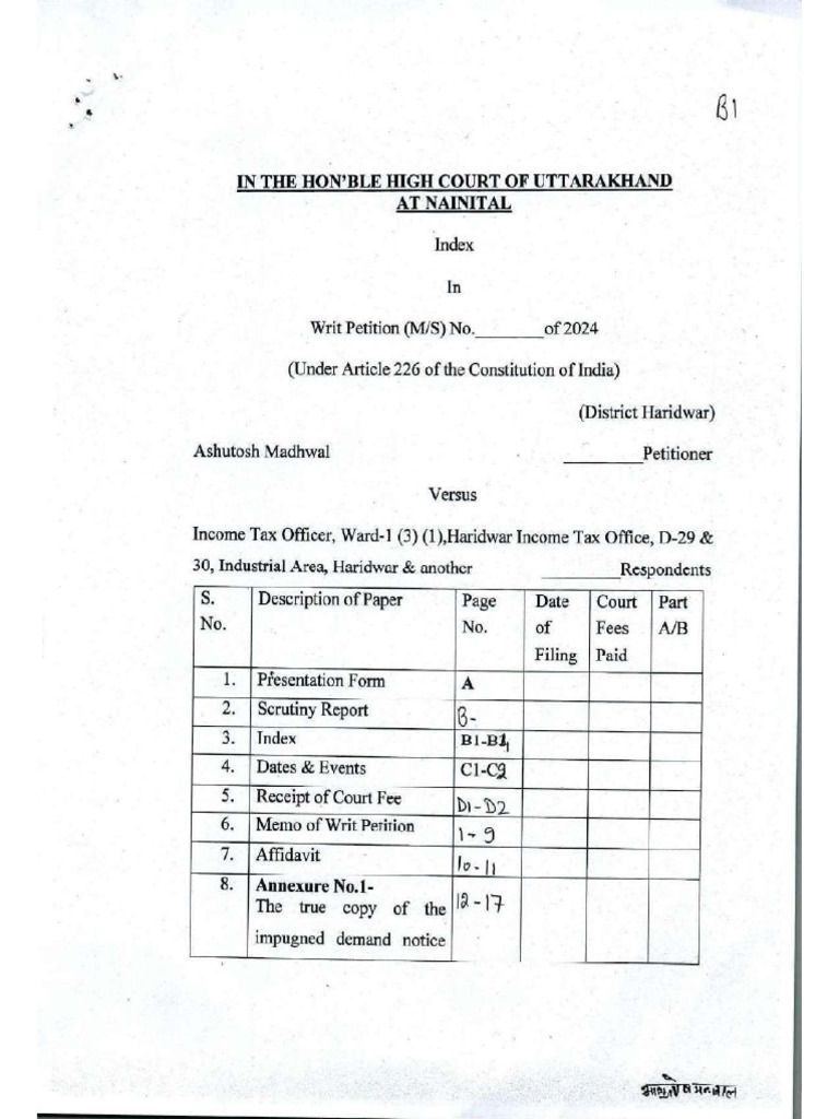 Writ 1318 Ashutosh Madhwal | PDF