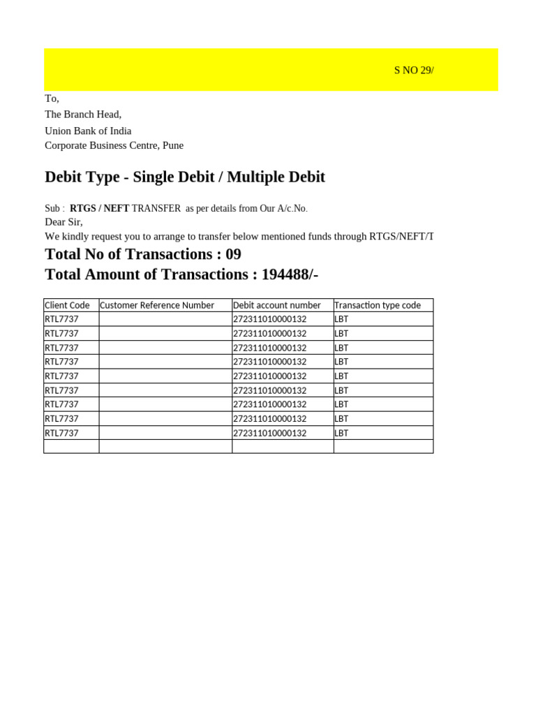 RTGS/NEFT Fund Transfer Request | PDF | Economies | Services (Economics)