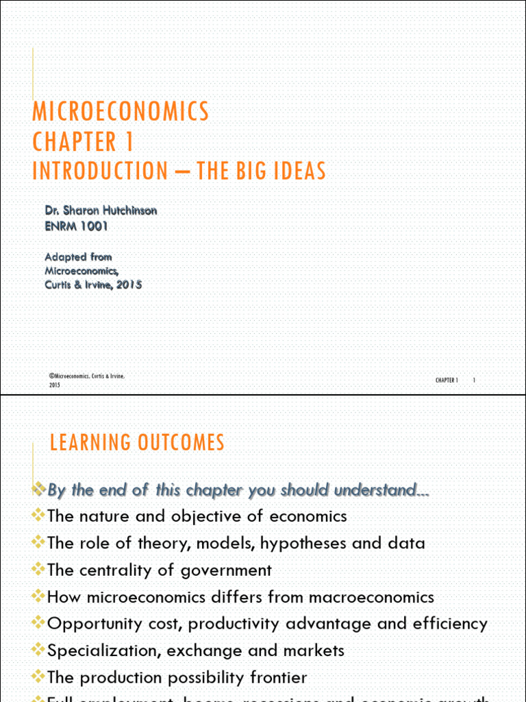 Introduction to Microeconomics Concepts | PDF | Economics | Microeconomics