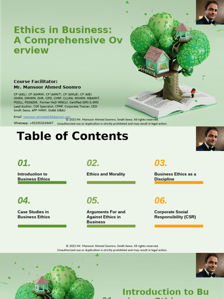 Business Ethics Overview and Insights | PDF | Morality | Corporate ...