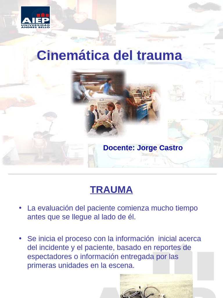 Evaluación y Cinemática del Trauma | PDF | Proyectiles | Fuerza