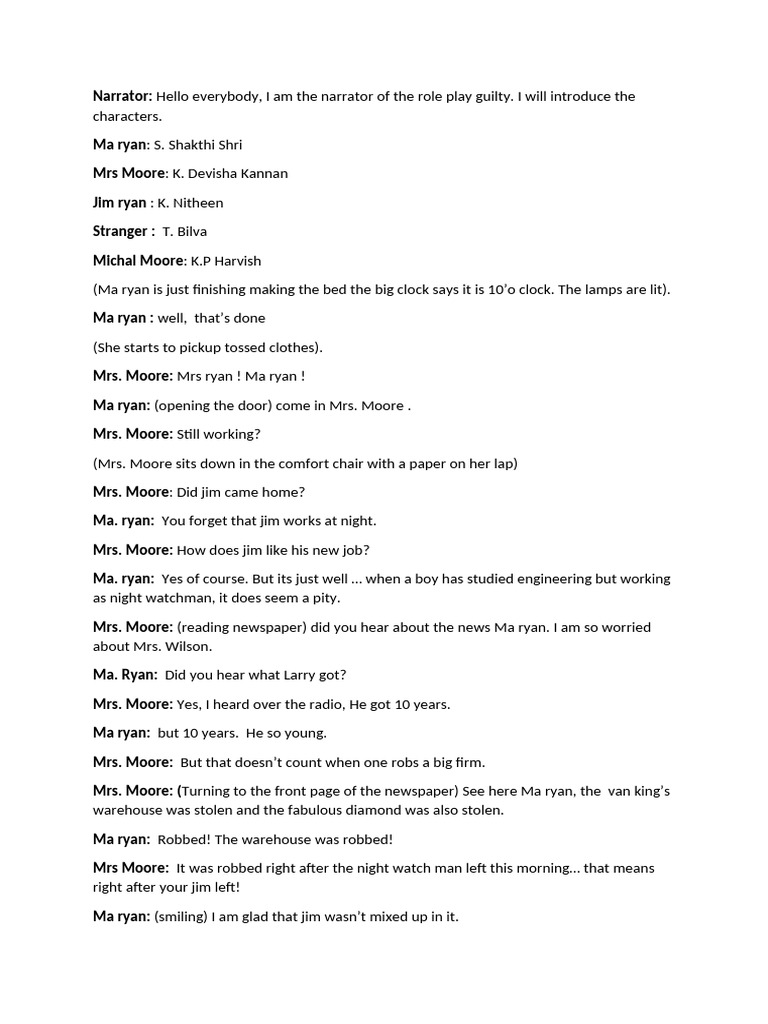 Eng Role Play | PDF