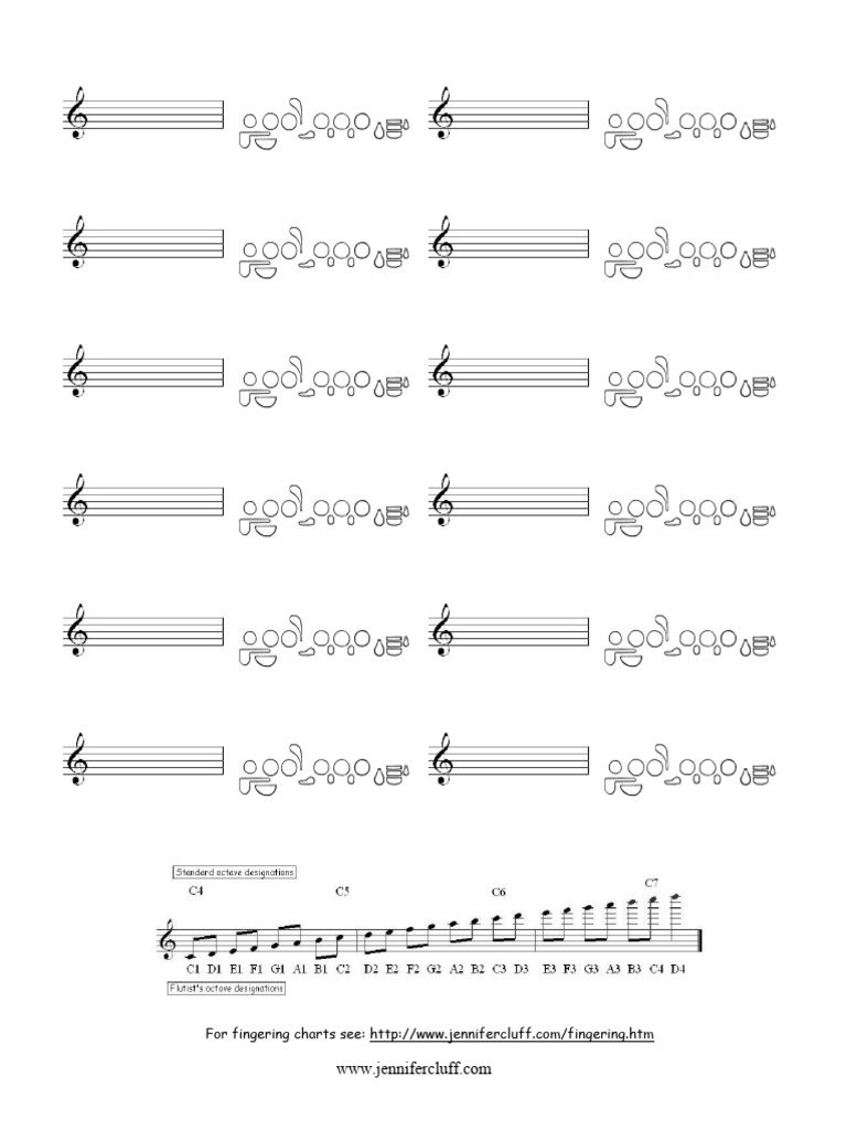 Fingering Charts for Musicians | PDF