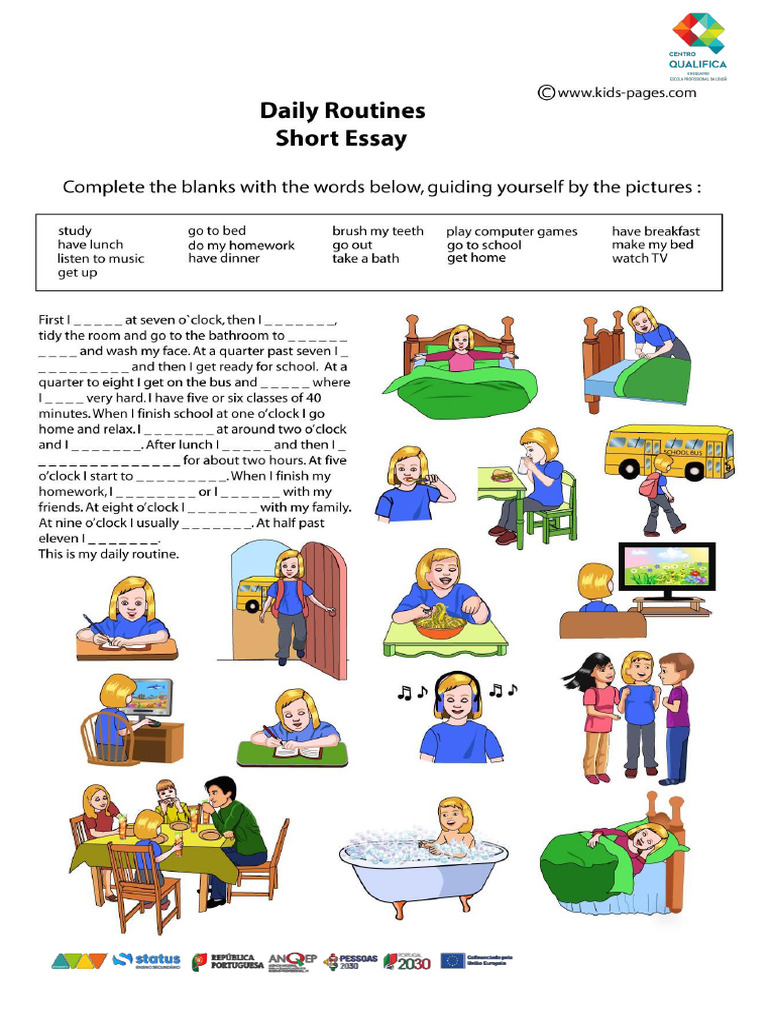 Daily Routines Essay | PDF
