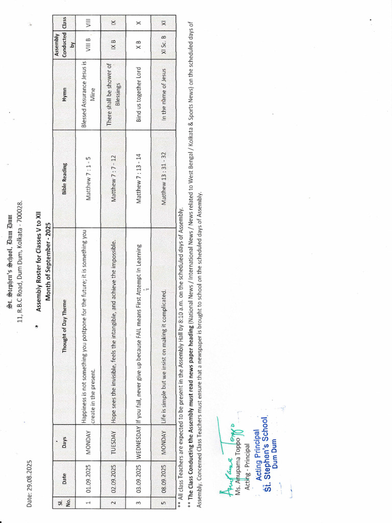Assembly Roster September 2025 | PDF