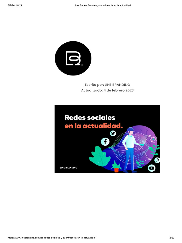 U3 Las Redes Sociales y Su Influencia en La Actualidad | PDF | Servicio ...